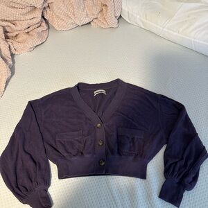 Urban Outfitters Deep Purple Cardigan